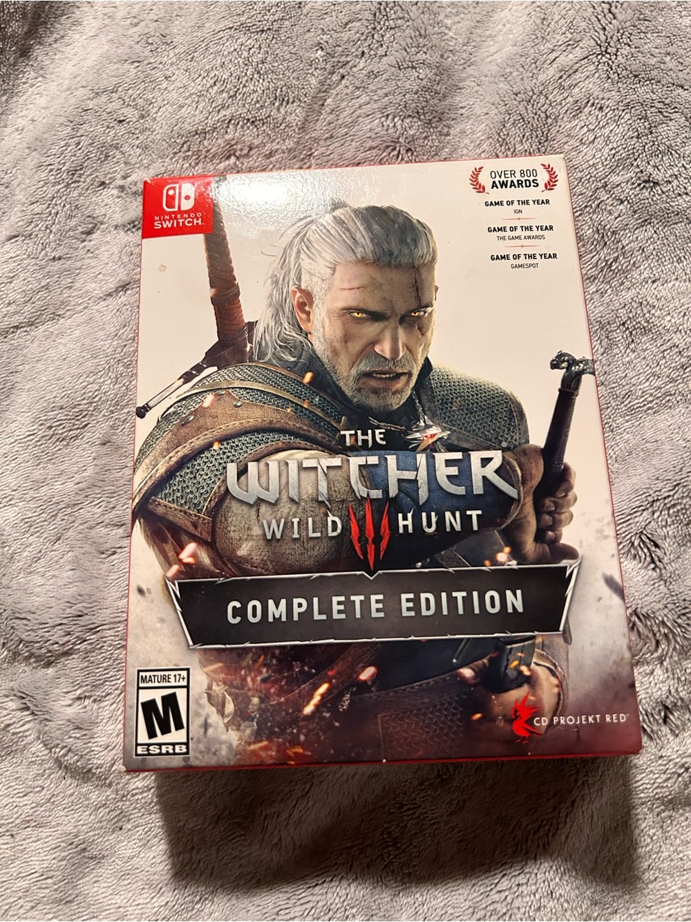 Nintendo The Witcher 3: Wild Hunt Complete Edition - White & Red Cover